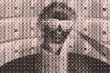 Previous pipeline: 160px Bayer dither with CSS tint overlay